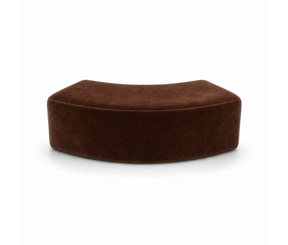 Ghế Băng Wave Module - Nhung Nâu Chocolate