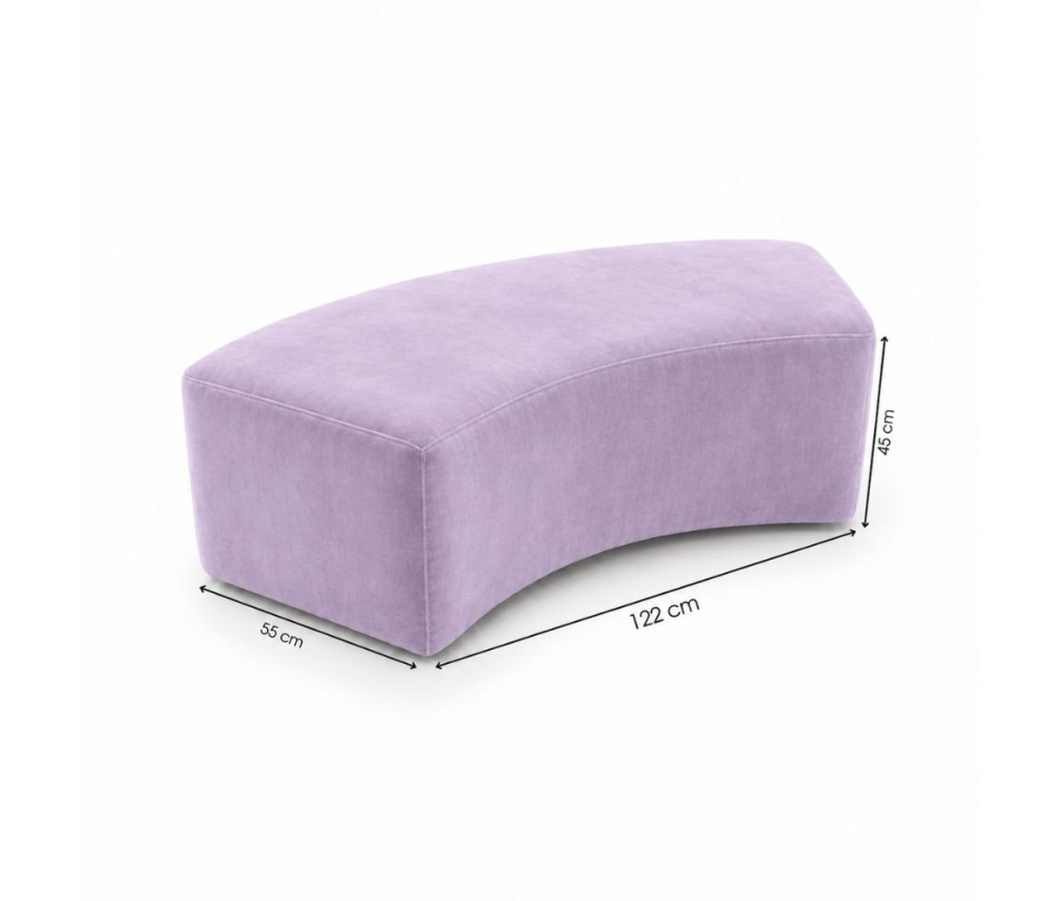 Ghế Băng Wave Module - Nhung Tím Lilac