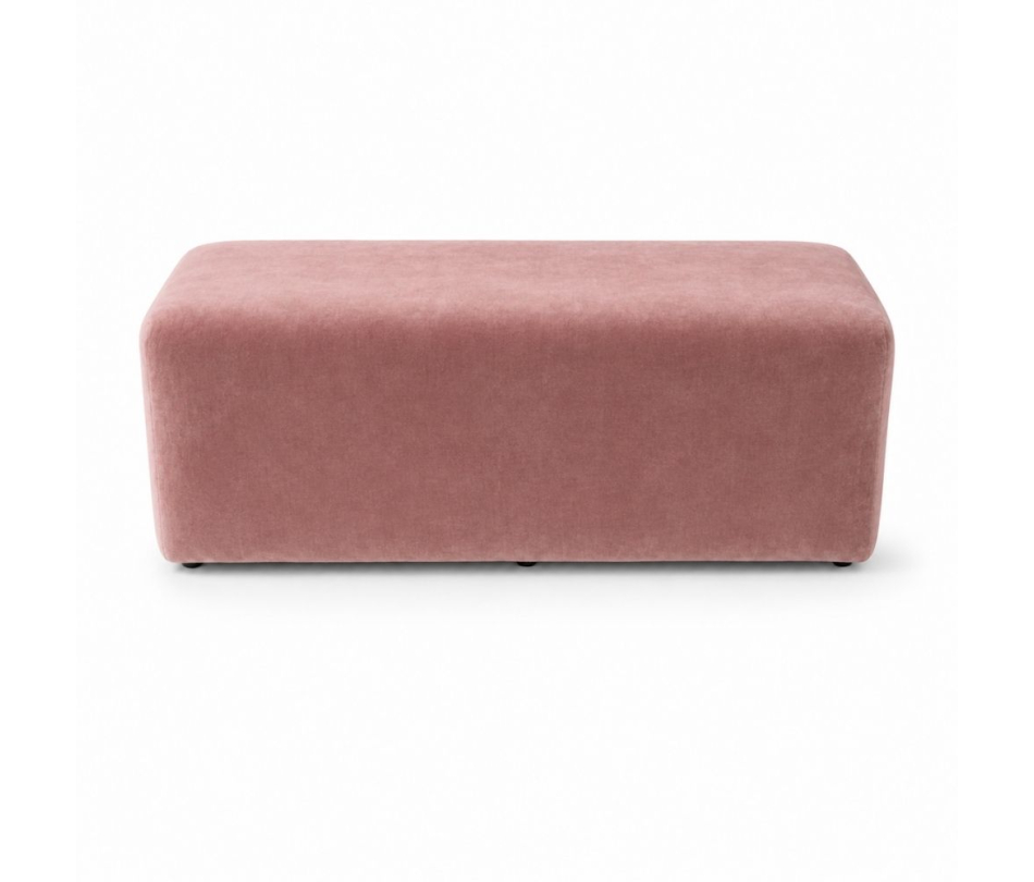 Ghế Bench Dài - Nhung Hồng Dusty