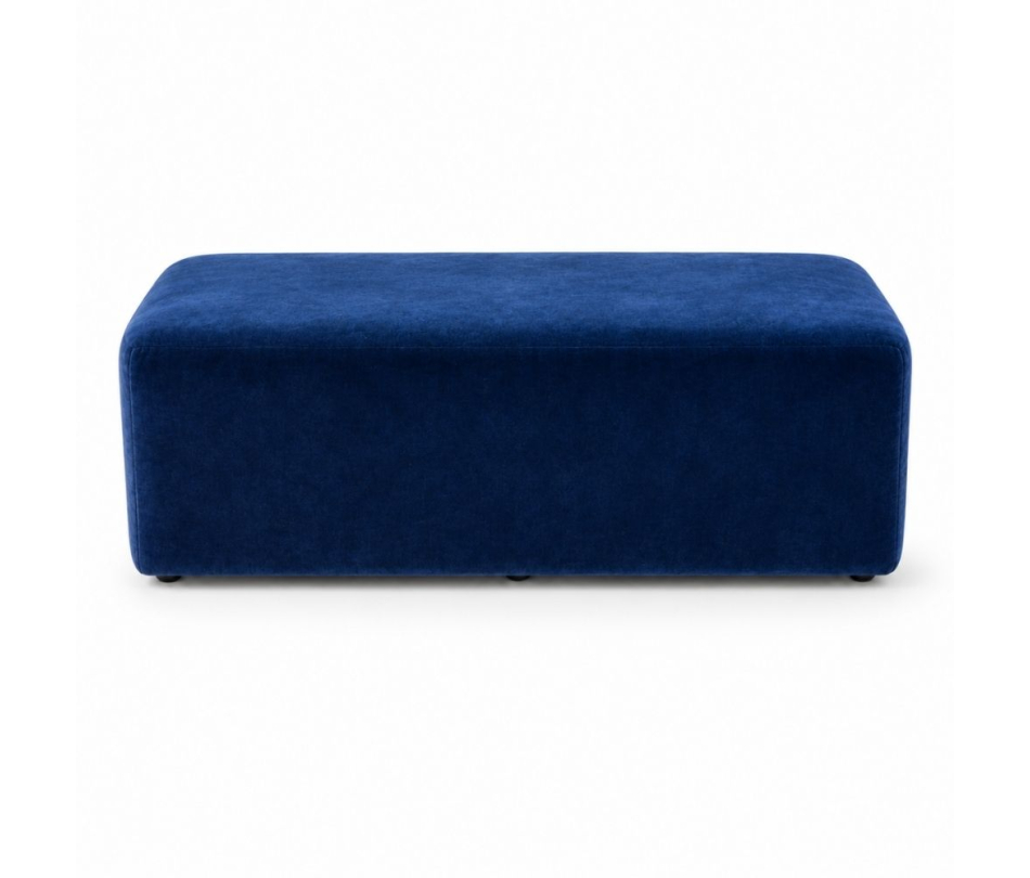 Ghế Bench Dài - Nhung Xanh Cobalt