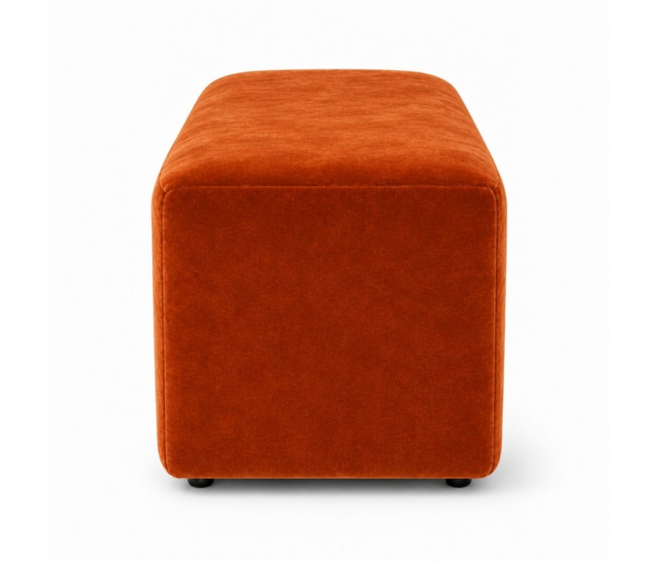 Ghế Bench Dài - Nhung Cam Đất