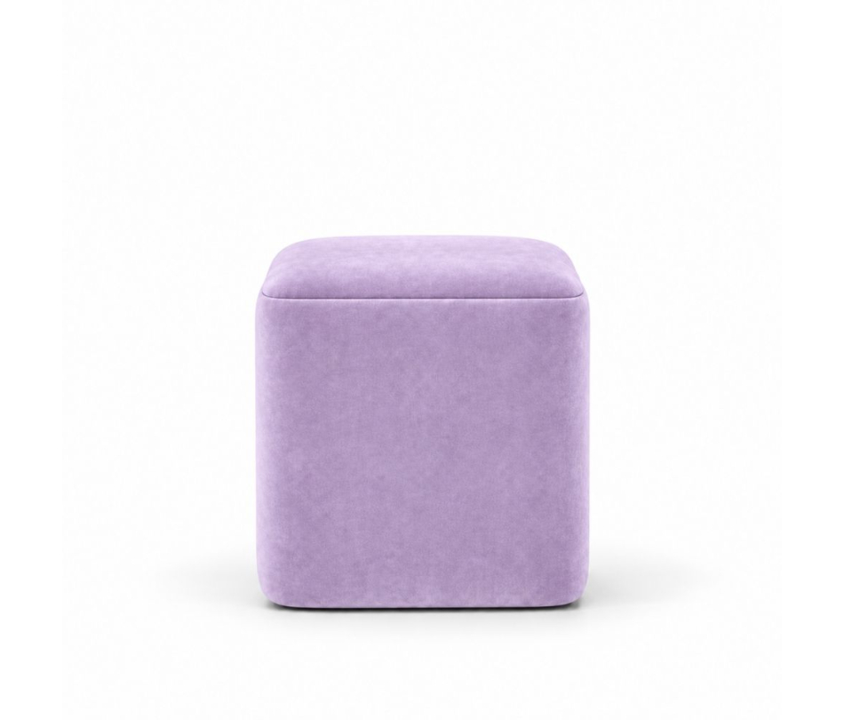 Đôn Vuông Nhung - Tím Lilac