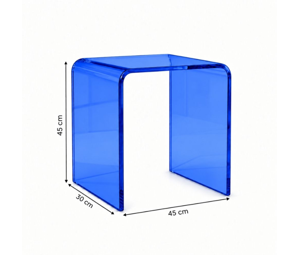 Đôn Acrylic - Xanh Cobalt