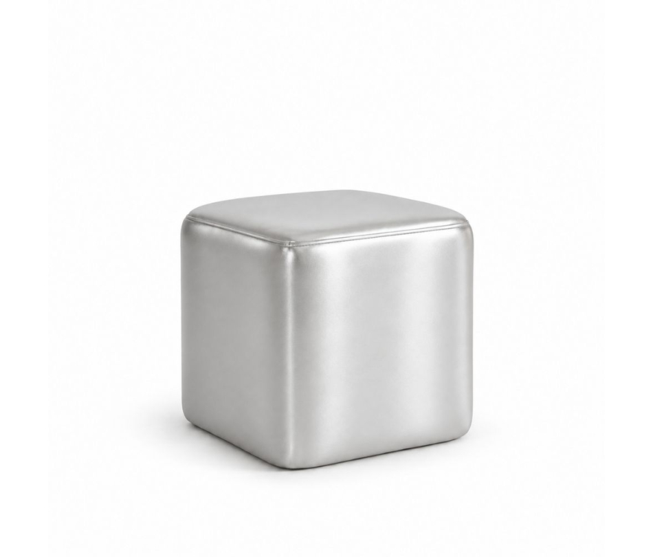 Đôn Vuông Metallic - Bạc