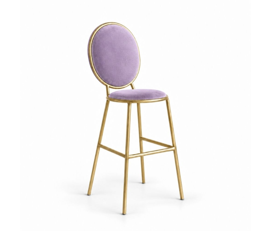 Ghế Shell Bar - Nhung Tím Lilac