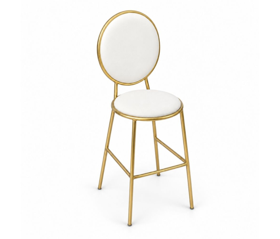 Ghế Shell Bar - Bề Mặt Da Trắng