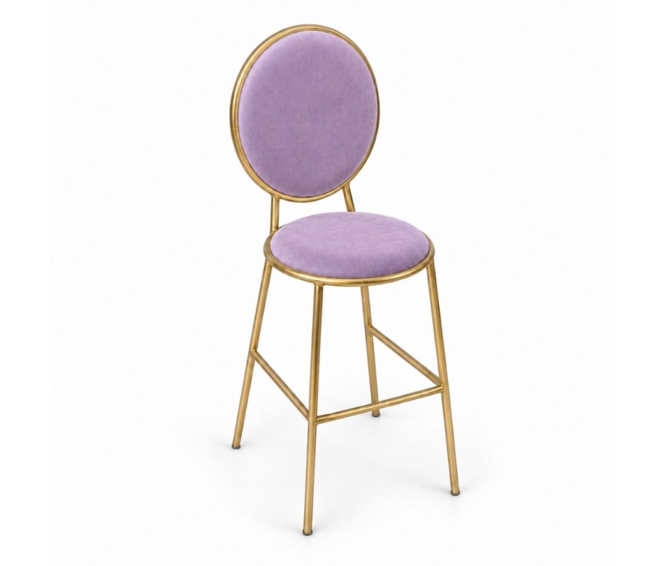 Ghế Shell Bar - Nhung Tím Lilac