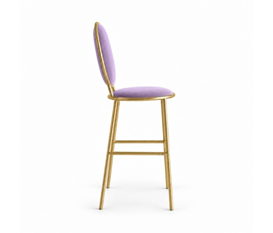 Ghế Shell Bar - Nhung Tím Lilac