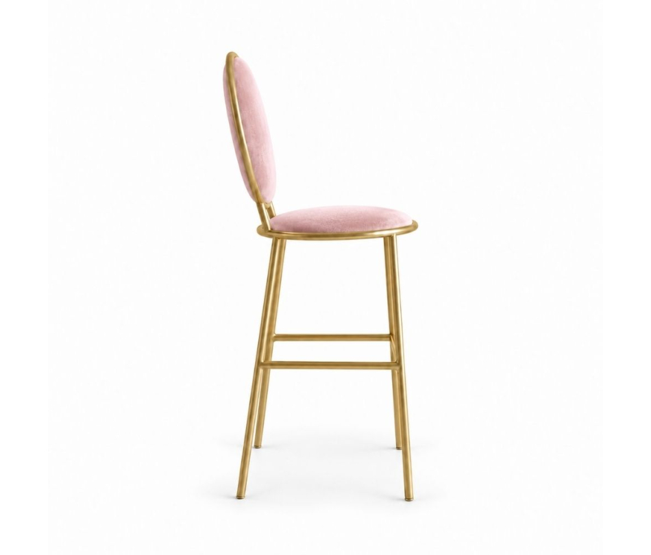 Ghế Shell Bar - Nhung Hồng Đào