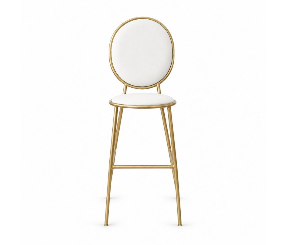 Ghế Shell Bar - Bề Mặt Da Trắng
