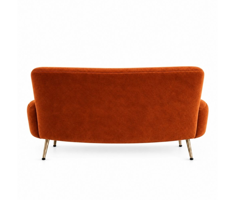 Sofa Cong Flow - Nhung Cam Đất