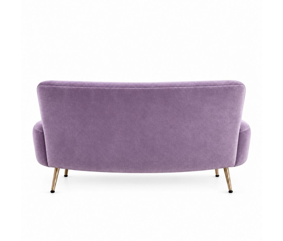 Sofa Cong Flow - Nhung Tím Lilac