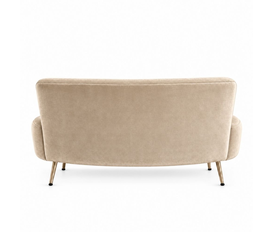 Sofa Cong Flow - Nhung Champagne