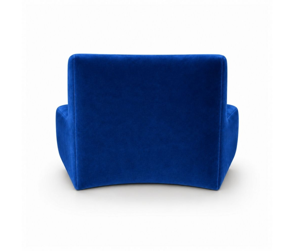 Sofa Module Lưng Nhỏ - Nhung Xanh Cobalt