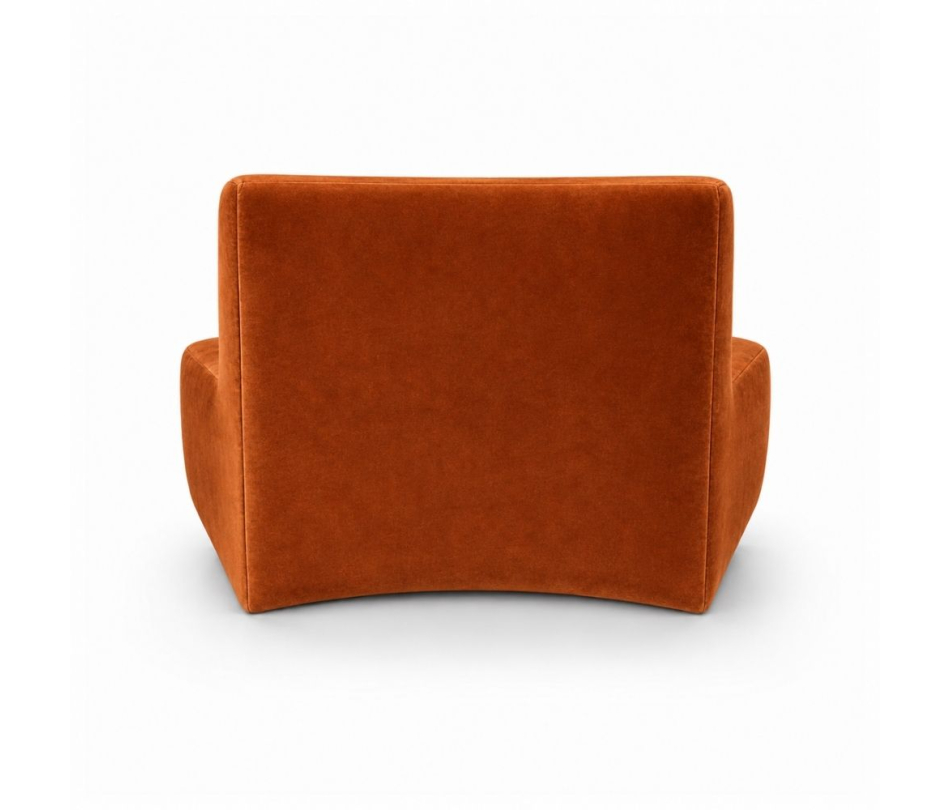 Sofa Module Lưng Nhỏ - Nhung Cam Đất