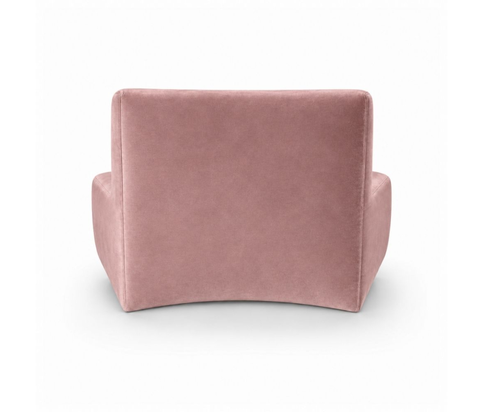 Sofa Module Lưng Nhỏ - Nhung Hồng Dusty