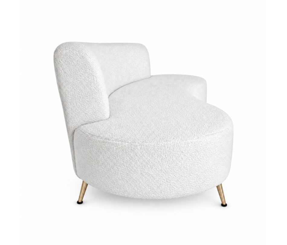 Sofa Cong Flow - Bouclé Trắng