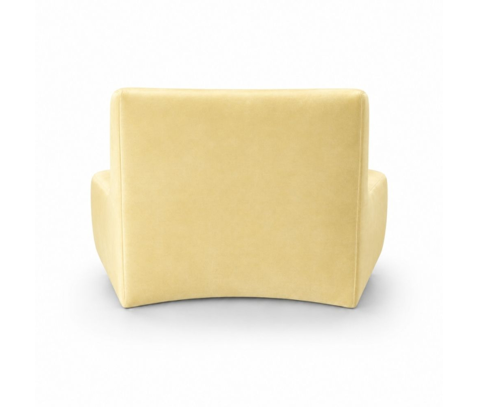 Sofa Module Lưng Nhỏ - Nhung Vàng Bơ