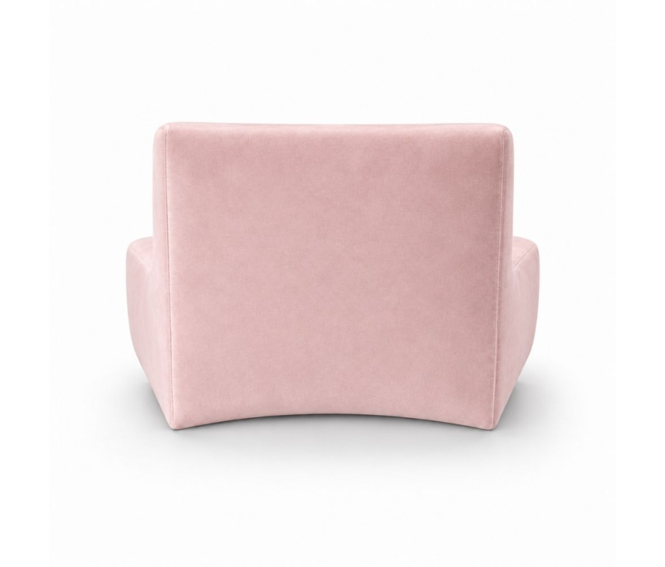 Sofa Module Lưng Nhỏ - Nhung Hồng Đào