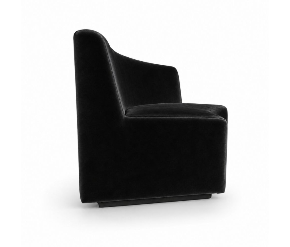 Sofa Module Lưng Lớn - Nhung Đen
