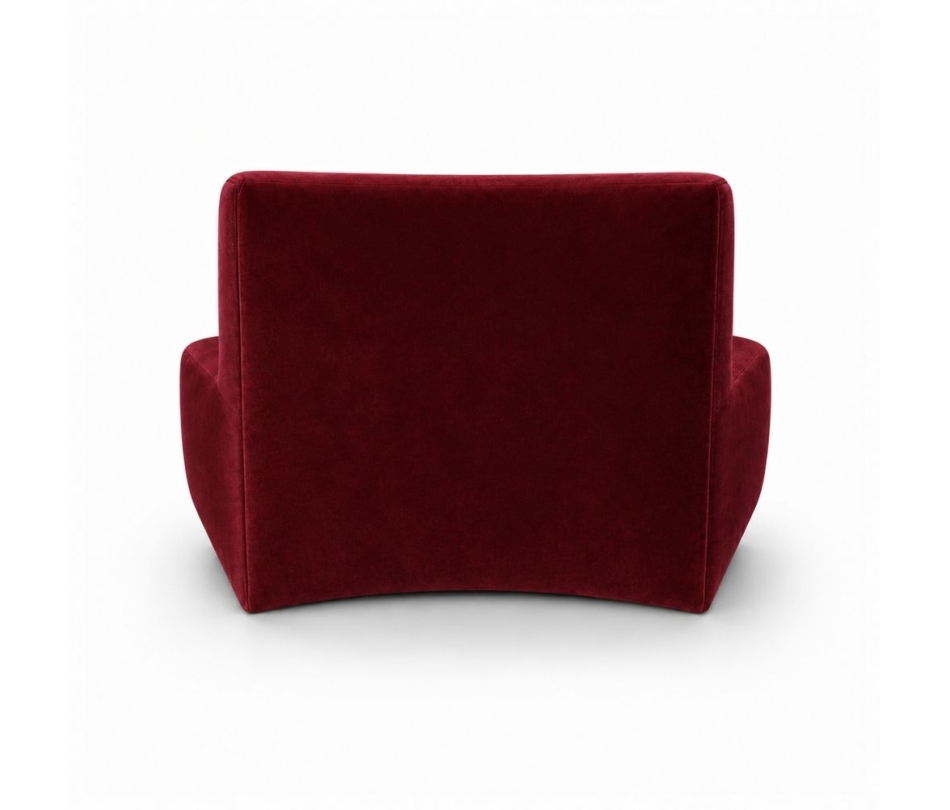 Sofa Module Lưng Nhỏ - Nhung Đỏ Burgundy