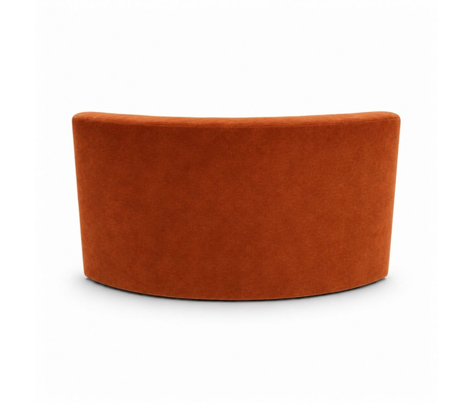 Sofa Module Lưng Lớn - Nhung Cam Đất