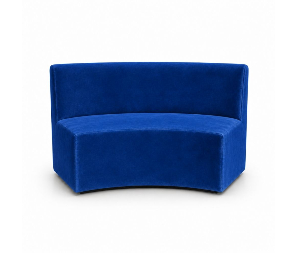 Sofa Module Lưng Lớn - Nhung Xanh Cobalt