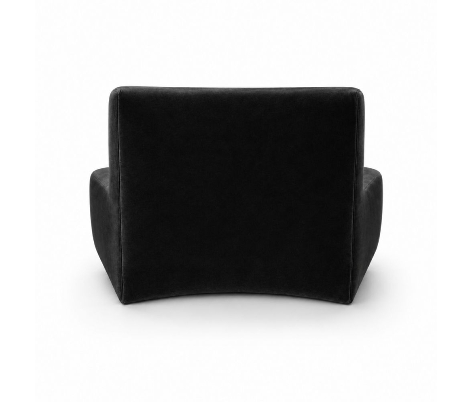 Sofa Module Lưng Nhỏ - Nhung Đen