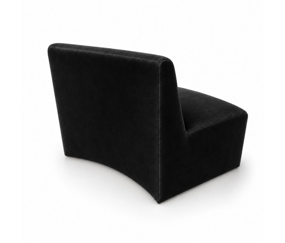 Sofa Module Lưng Nhỏ - Nhung Đen