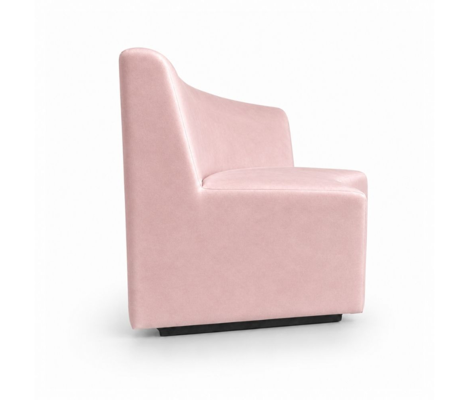 Sofa Module Lưng Lớn - Nhung Hồng Đào