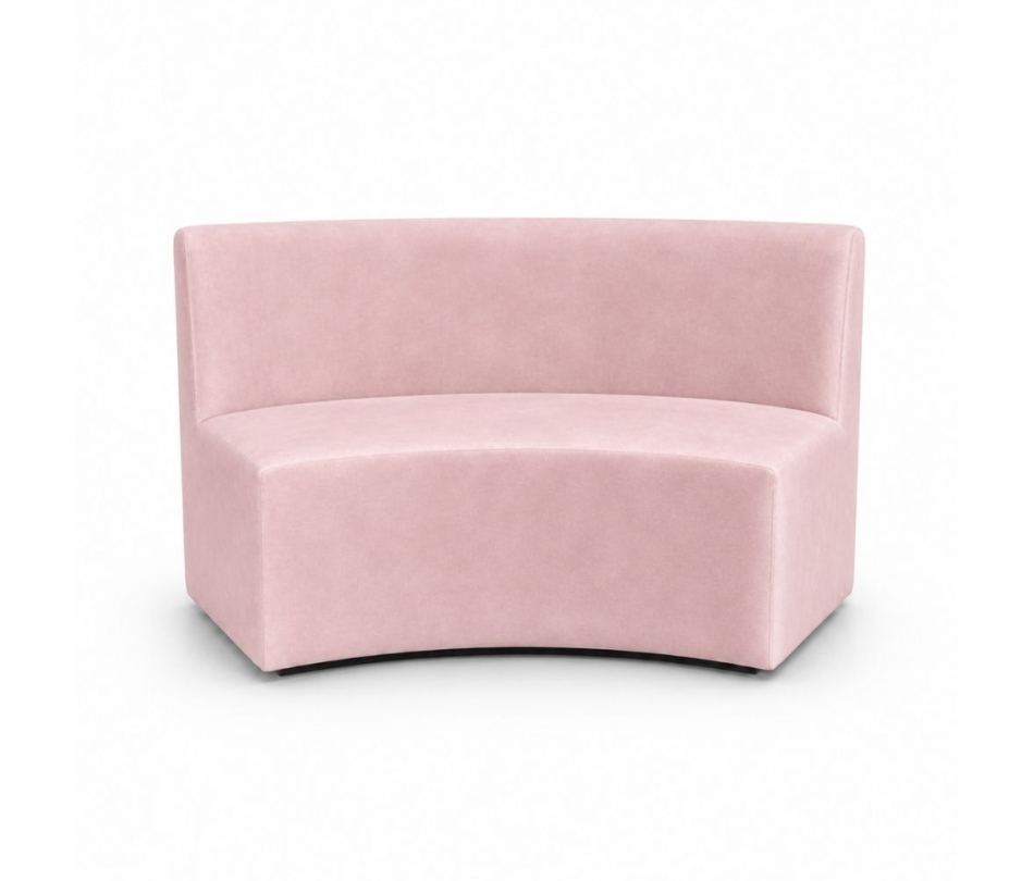 Sofa Module Lưng Lớn - Nhung Hồng Đào