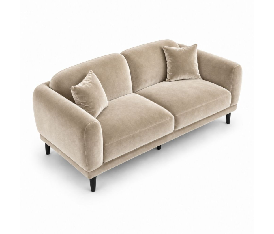Sofa Đôi Lounge  - Nhung Champagne
