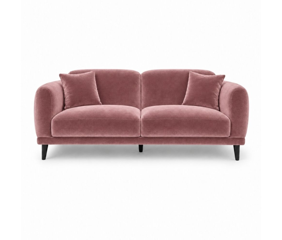 Sofa Đôi Lounge - Nhung Hồng Dusty