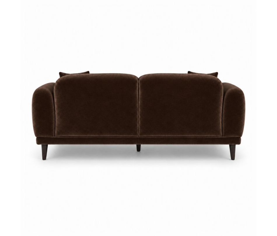 Sofa Đôi Lounge - Nhung Nâu Chocolate