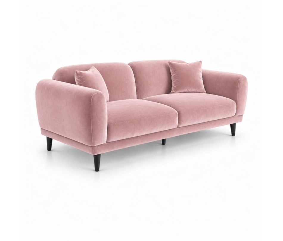 Sofa Đôi Lounge - Nhung Hồng Đào