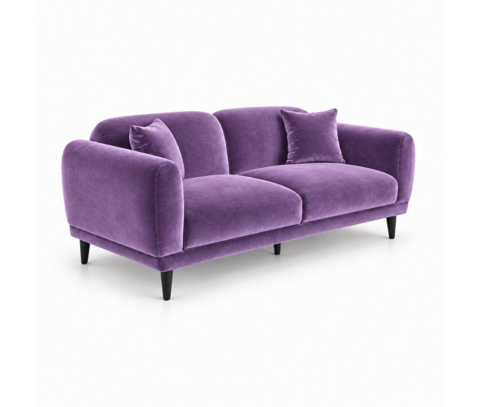 Sofa Đôi Lounge - Nhung Tím Lilac