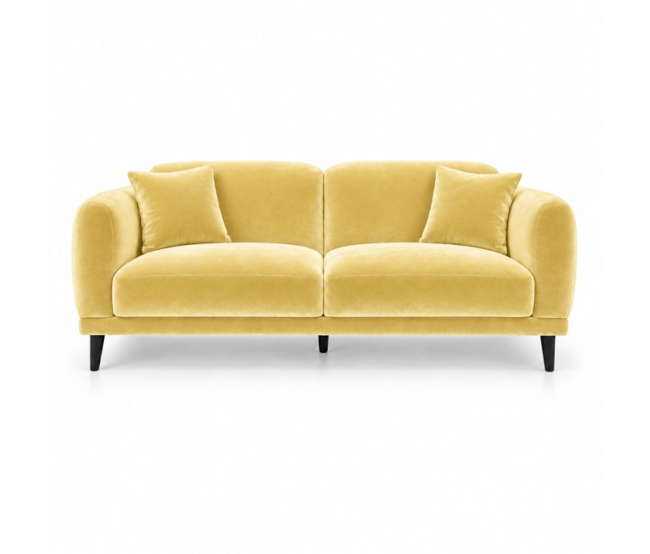 Sofa Đôi Lounge - Nhung Vàng Bơ