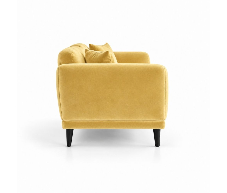 Sofa Đôi Lounge - Nhung Vàng Bơ