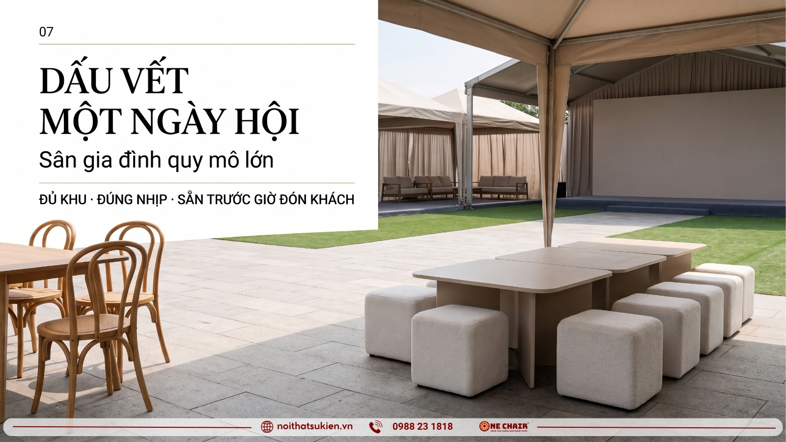 Ngày hội gia đình doanh nghiệp do ONE CHAIR setup nội thất sự kiện