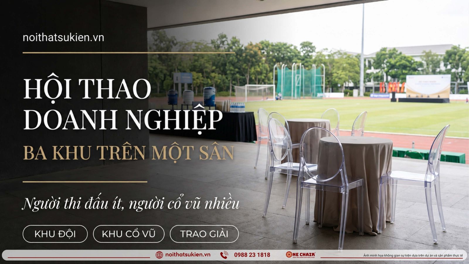 Hoi thao doanh nghiep khu doi thi dau khu co vu va khu trao giai tren san