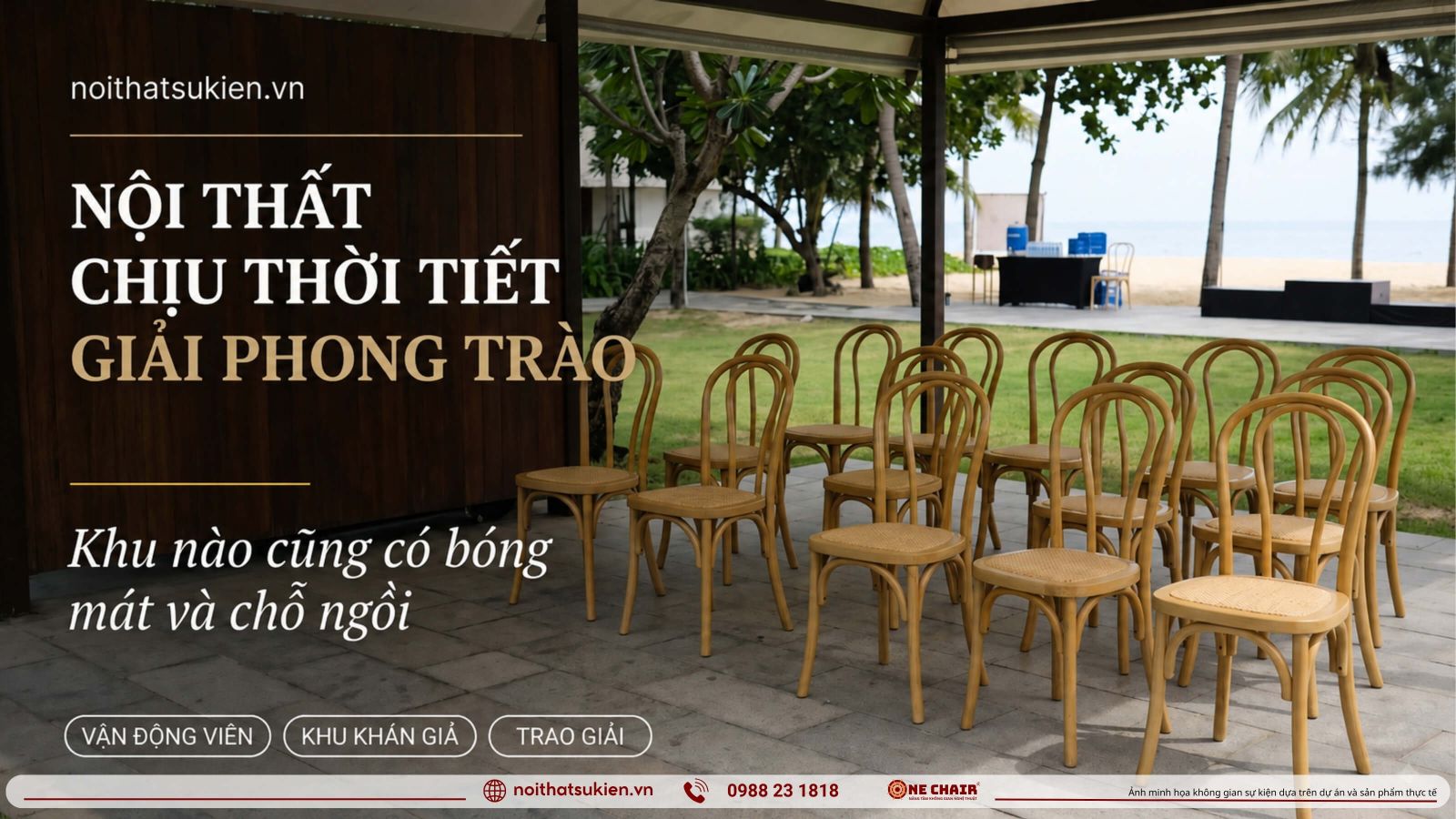 Su kien the thao ngoai troi khu van dong vien khu khan gia va khu trao giai tren bai