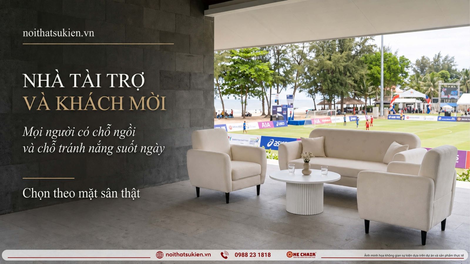 Cac khu vuc noi that the thao ngoai troi tu khu dang ky den khu trao giai