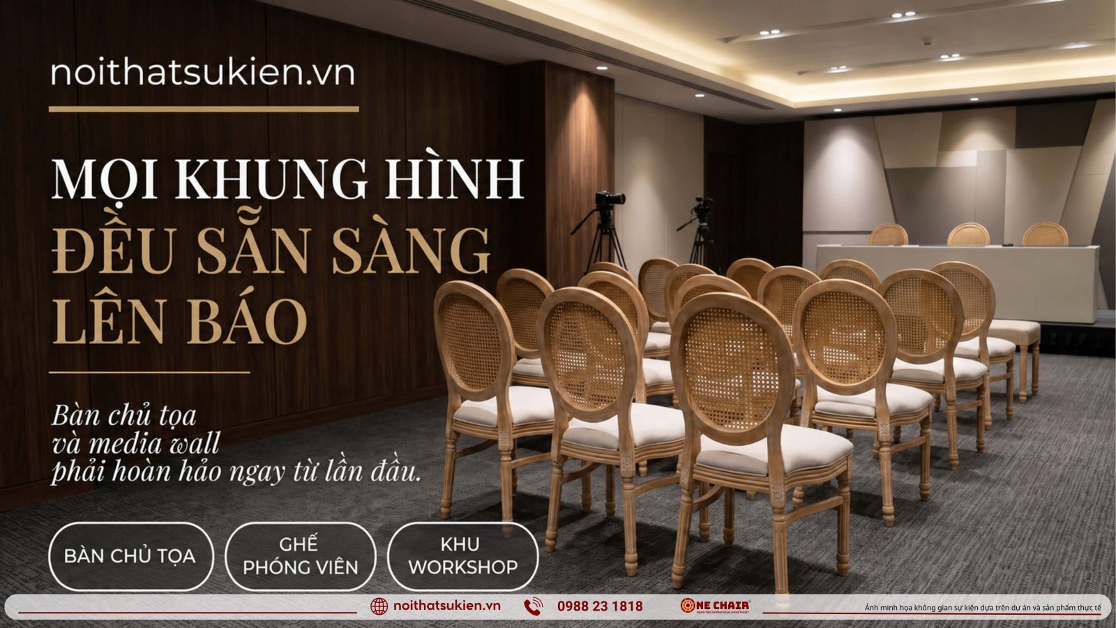 Khong gian hop bao ban chu toa tuong truyen thong va hang ghe phong vien