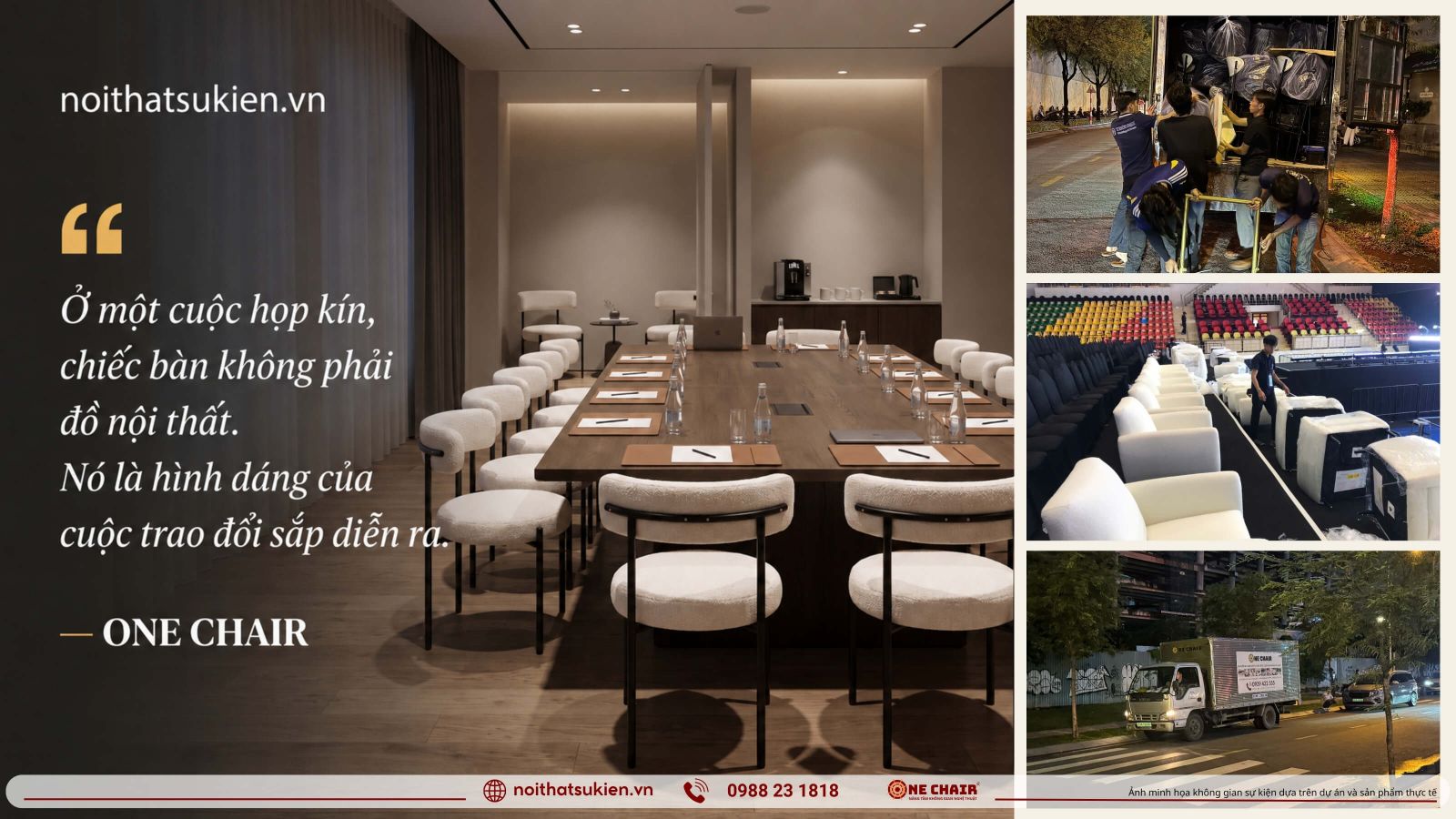 Ban hop boardroom ghe xoay co tua khu thu ky va phong cho rieng