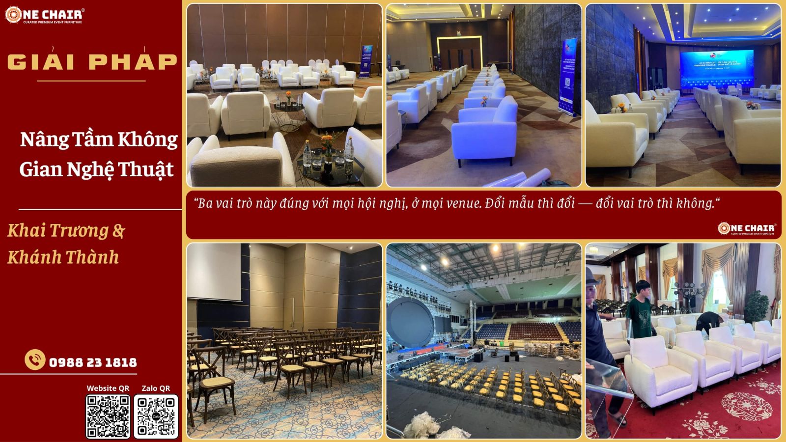 Khu tiệc nhẹ và tiếp khách VIP sau lễ khai trương với bàn cocktail, ghế bar, bàn bar cao và sofa module