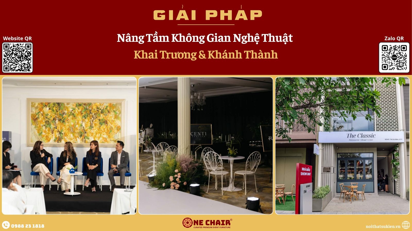 Lễ khai trương doanh nghiệp do ONE CHAIR setup nội thất sự kiện