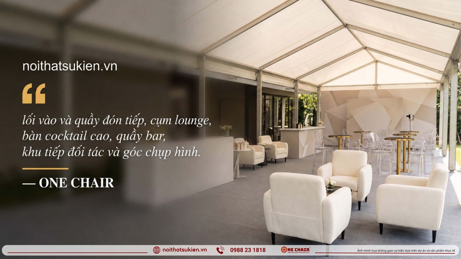 Cac khu vuc noi that khu VIP tu loi vao den lounge quay bar va khu doi tac