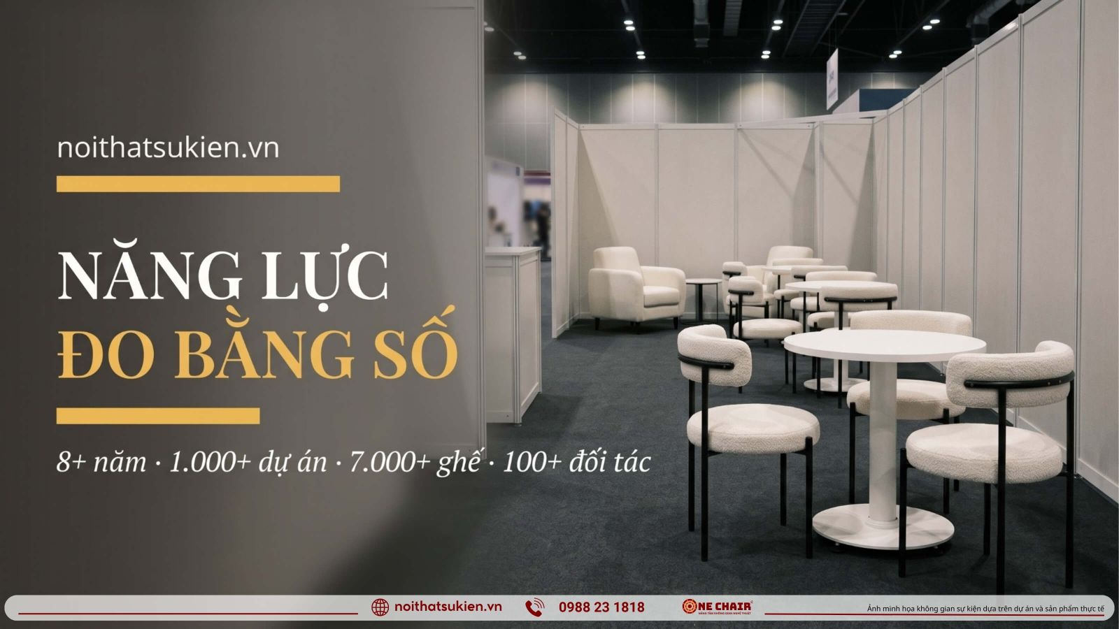 Mot business lounge trien lam da dung noi that theo vai tro khong gian