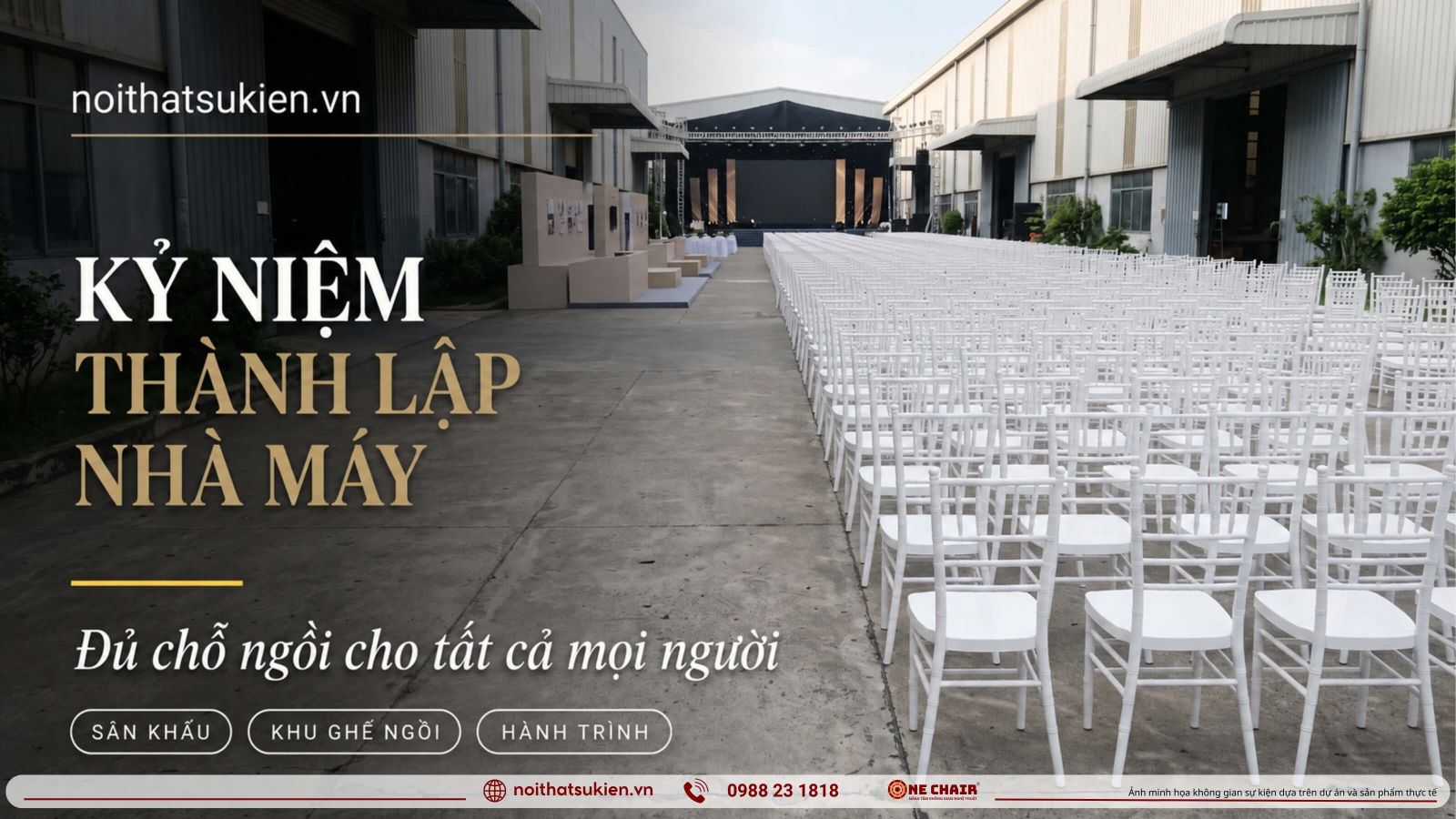 Le ky niem thanh lap nha may san khau lon khoi ghe cong nhan tren san be tong