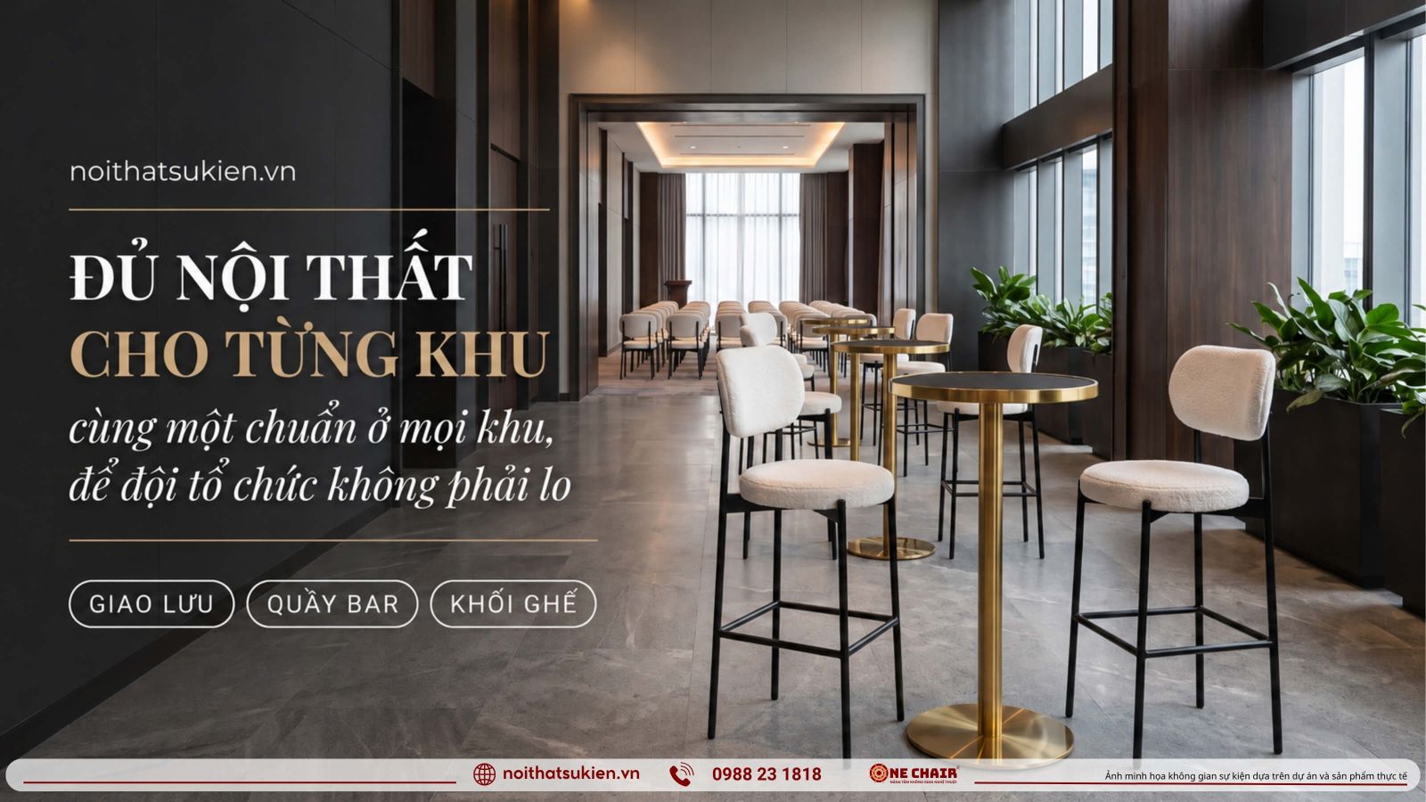 Cac khu vuc noi that le ky niem FDI tu san khau den khu trung bay va khu gala